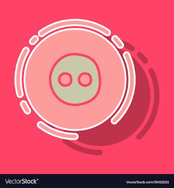 Sticker unusual look web icon of modern social vector image