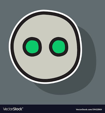 Sticker unusual look web icon of modern social vector image
