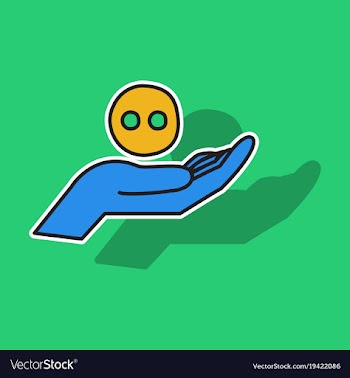 Sticker unusual look web icon of modern social vector image