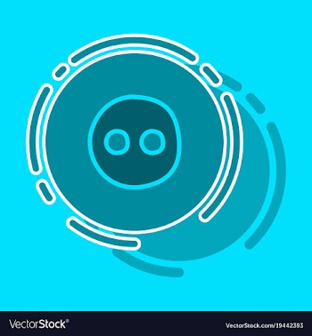 Sticker unusual look web icon of modern social vector image