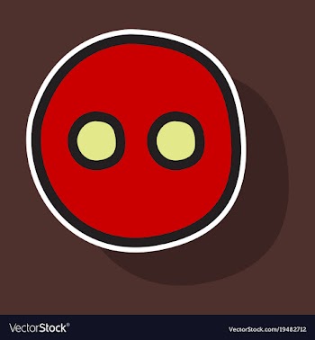 Sticker unusual look web icon of modern social vector image