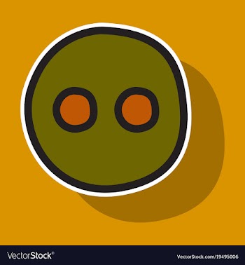 Sticker unusual look web icon of modern social vector image
