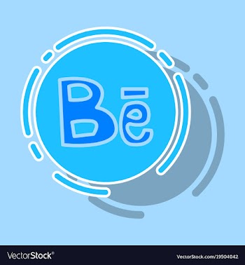 Sticker unusual look web icon of modern social vector image