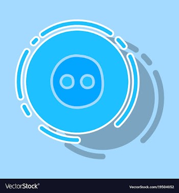 Sticker unusual look web icon of modern social vector image