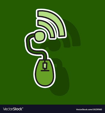 Sticker unusual look wifi signal vector image