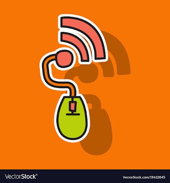 Sticker unusual look wifi signal vector image