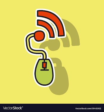 Sticker unusual look wifi signal vector image