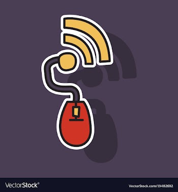Sticker unusual look wifi signal vector image