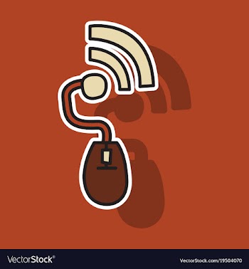 Sticker unusual look wifi signal vector image