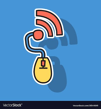 Sticker unusual look wifi signal vector image