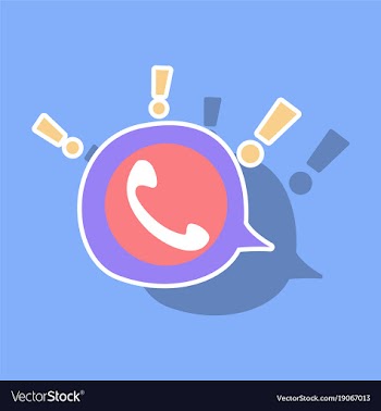 Sticker viber flat icon element template for vector image