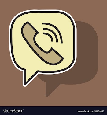 Sticker viber flat icon element template for vector image