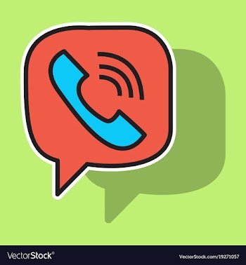 Sticker viber flat icon element template for vector image