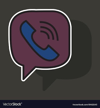 Sticker viber flat icon element template for vector image