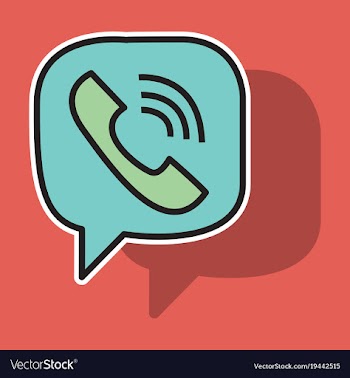 Sticker viber flat icon element template for vector image
