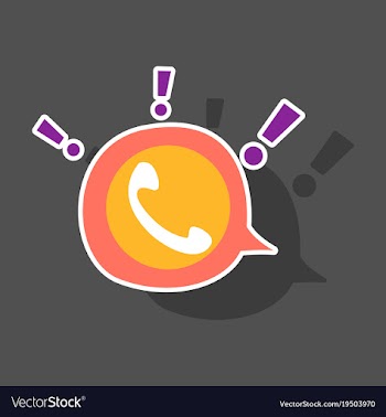 Sticker viber flat icon element template for vector image