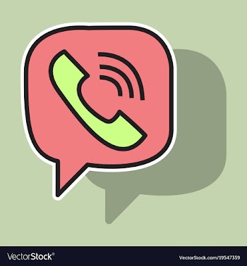 Sticker viber flat icon element template for vector image