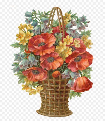 Sticker Victorian era Flower Paper Post Cards -  