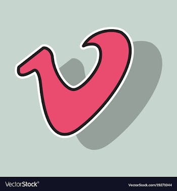 Sticker vimeo icon on background vector image