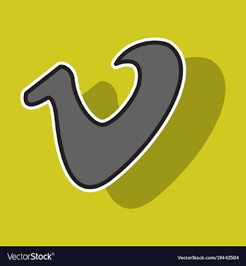 Sticker vimeo icon on background vector image