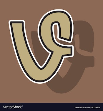Sticker vine icon vector image