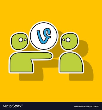 Sticker vine icon vector image