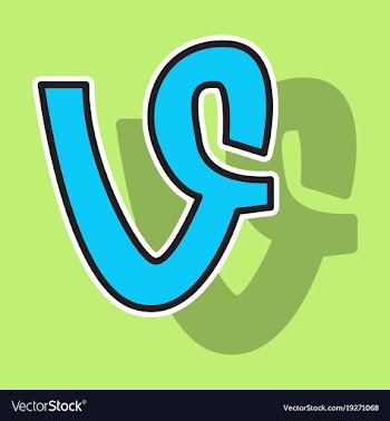Sticker vine icon vector image