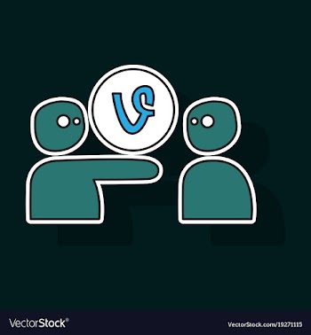 Sticker vine icon vector image