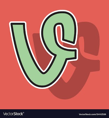 Sticker vine icon vector image