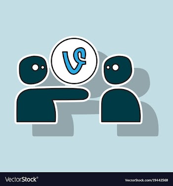 Sticker vine icon vector image