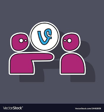 Sticker vine icon vector image