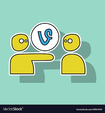 Sticker vine icon vector image