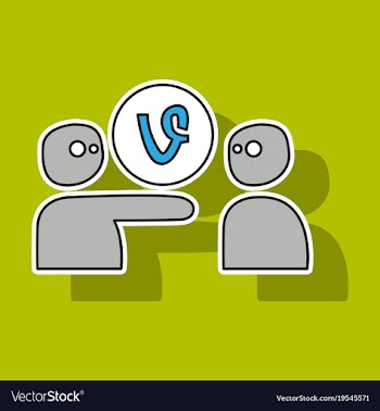 Sticker vine icon vector image