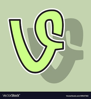 Sticker vine icon vector image