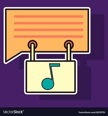 Sticker voice mail icon speaker symbol audio vector image