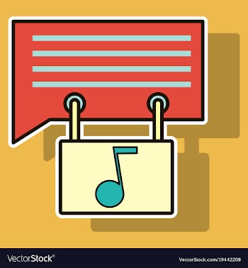 Sticker voice mail icon speaker symbol audio vector image