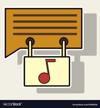 Sticker voice mail icon speaker symbol audio vector image