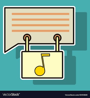 Sticker voice mail icon speaker symbol audio vector image