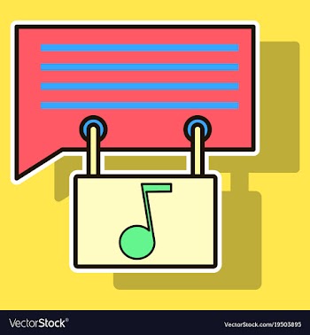 Sticker voice mail icon speaker symbol audio vector image