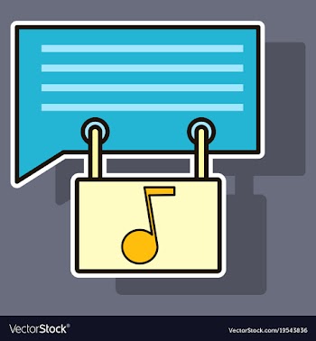 Sticker voice mail icon speaker symbol audio vector image