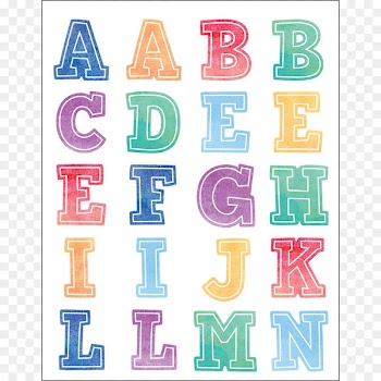 Sticker Wall decal Graphic design Pattern - watercolor alphabet 