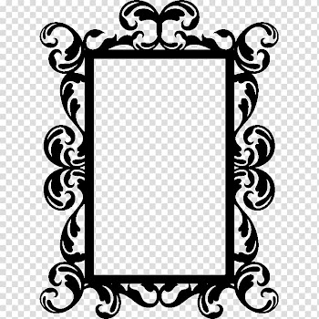 Sticker Wall decal Paper Frames, iron Frame transparent background PNG clipart