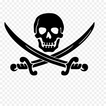 Sticker Wall decal Piracy T-shirt - Pirate flag 