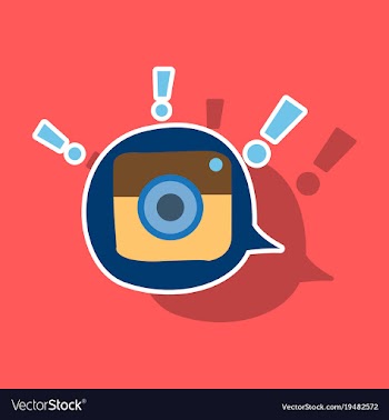 Sticker web icon of modern lineart camera digital vector image