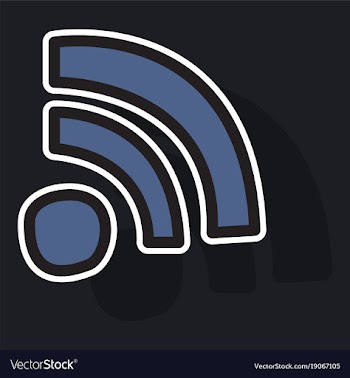 Sticker wifi signal vector image
