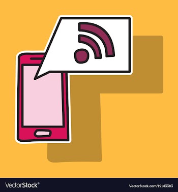 Sticker wifi signal vector image