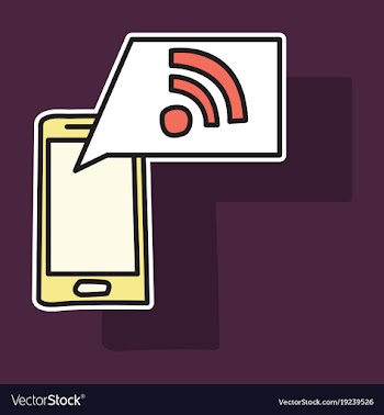 Sticker wifi signal vector image