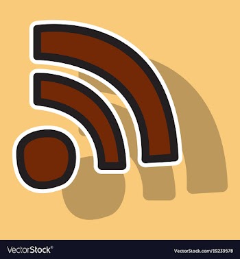 Sticker wifi signal vector image