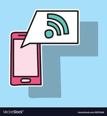 Sticker wifi signal vector image