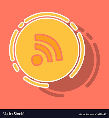 Sticker wifi signal vector image
